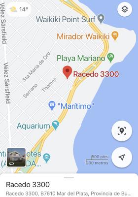 Casa en alquiler en Mar del Plata. 3 ambientes, 1 baño y capacidad de 1 a 7 personas. 